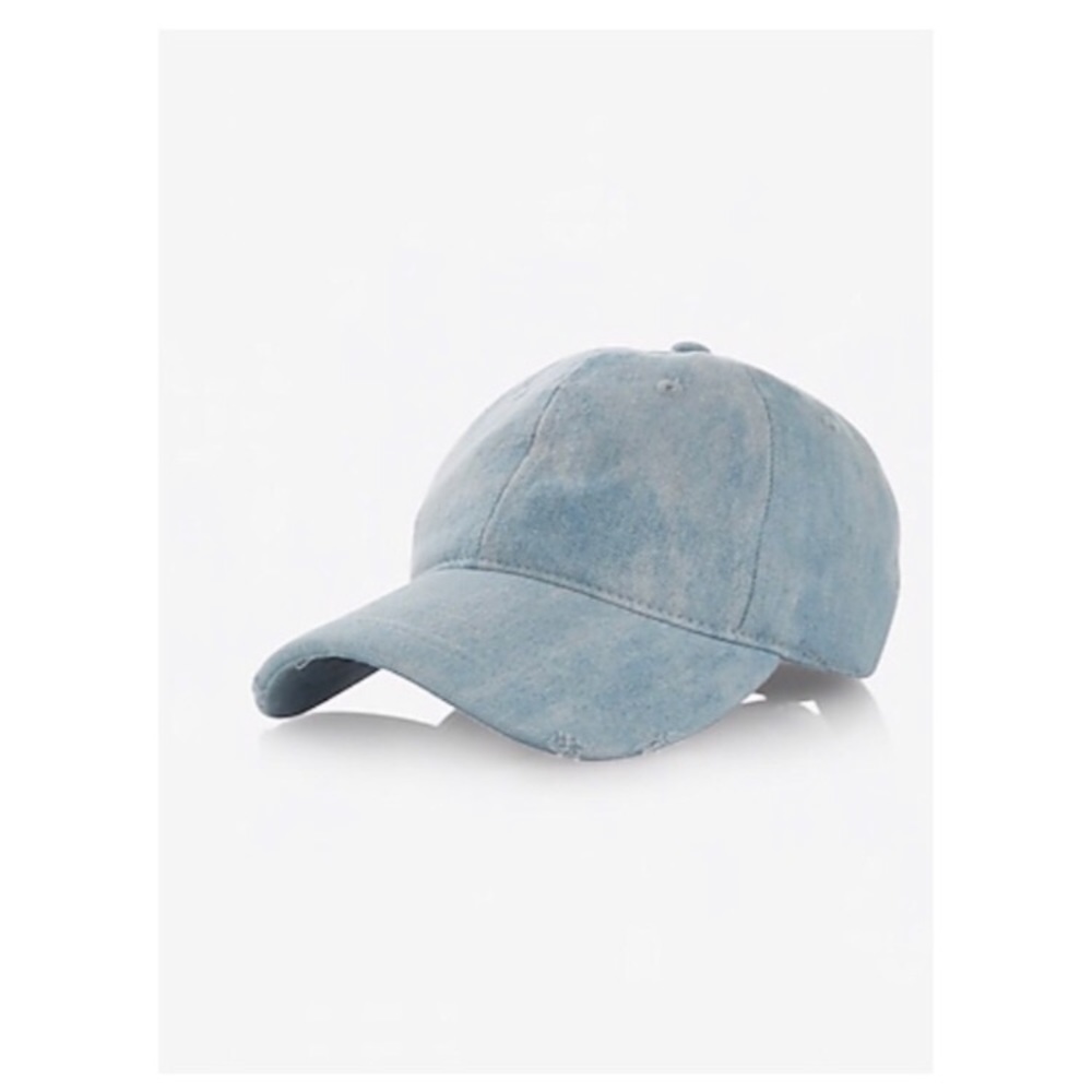 Express Denim Washed Baseball Cap Hat
